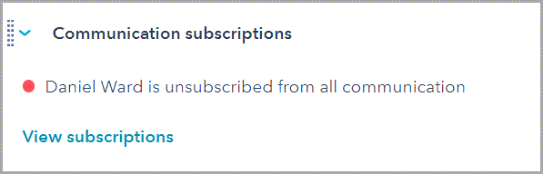 comm subscriptions
