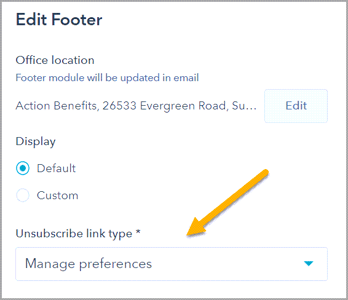 edit footer